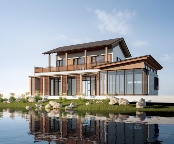 New Chinese Style Appearance Of Commercial Building-ID:258413082