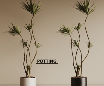 Modern Ground Green Plant Potted Plants-ID:690063953