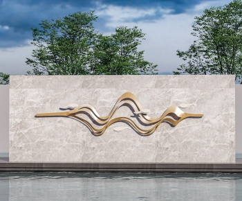 New Chinese Style Landscape Wall-ID:143523934