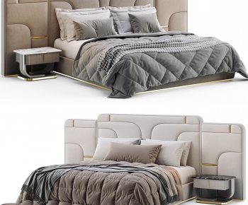 Modern Double Bed-ID:327280045