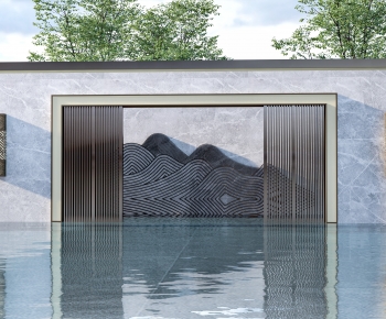 New Chinese Style Landscape Wall-ID:586509788