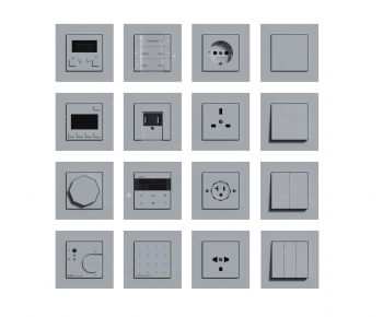 Modern Switch Socket Panel-ID:279907948