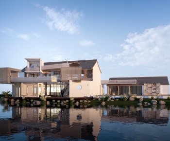 New Chinese Style Appearance Of Commercial Building-ID:381957052