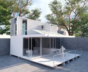 Modern Appearance Of Commercial Building-ID:464020977