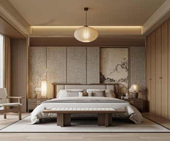 New Chinese Style Bedroom-ID:682437902