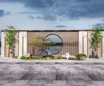 New Chinese Style Landscape Wall-ID:564610008