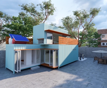 Modern Appearance Of Commercial Building-ID:161410096