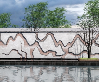 New Chinese Style Landscape Wall-ID:191210996