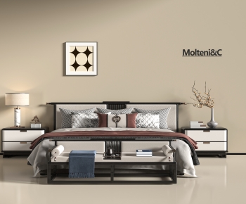 New Chinese Style Double Bed-ID:158577926