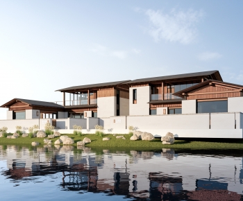 New Chinese Style Appearance Of Commercial Building-ID:396337991