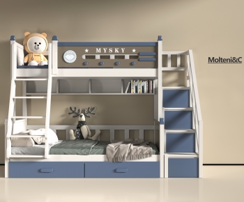 Mediterranean Style Bunk Bed-ID:573225022