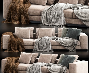 Modern Three-seat Sofa-ID:130335099