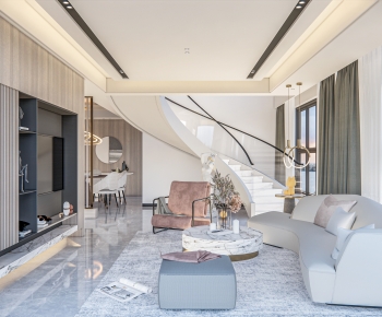 Modern A Living Room-ID:788700101