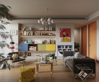 Modern A Living Room-ID:809149985