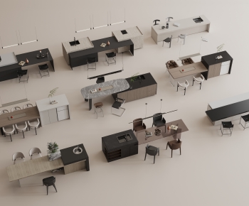 Modern Dining Table And Chairs-ID:594084027