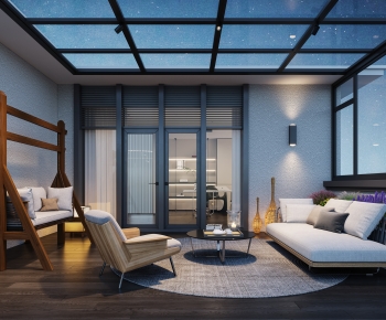 Modern Glass Sun Room-ID:630134111