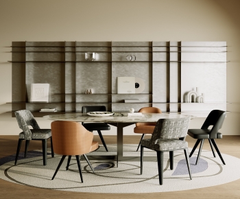Modern Dining Table And Chairs-ID:437834024