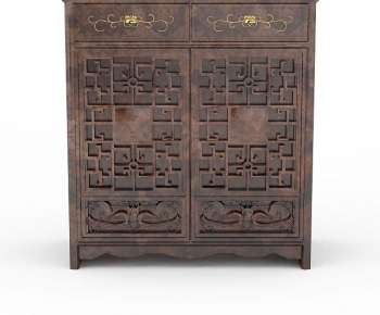 New Chinese Style Side Cabinet-ID:602108969