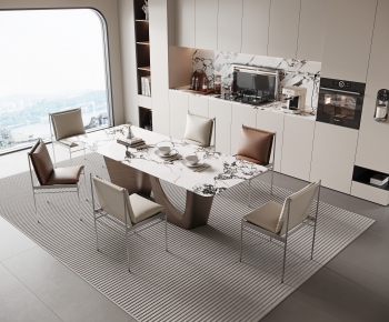 Modern Dining Table And Chairs-ID:738821031