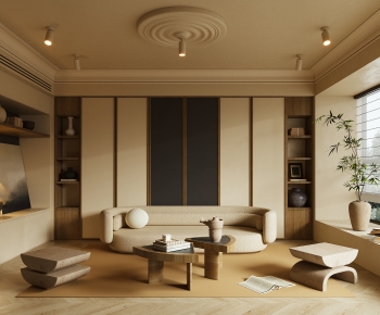 Wabi-sabi Style A Living Room-ID:540666104