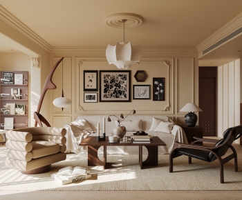 French Style A Living Room-ID:387475973