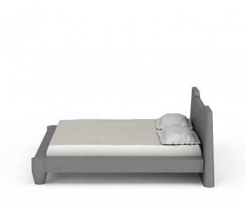 Modern Double Bed-ID:106439631