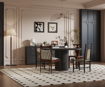 French Style Dining Table And Chairs-ID:922336108