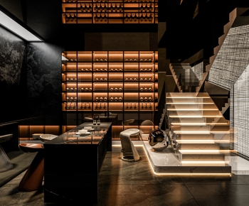 Modern Wine Cellar/Wine Tasting Room-ID:136985066