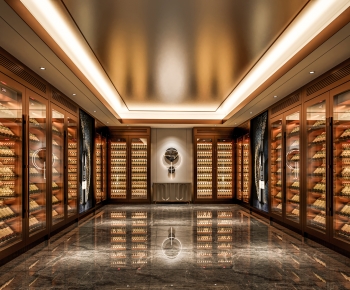 Modern Wine Cellar/Wine Tasting Room-ID:934531933