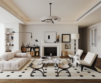 French Style A Living Room-ID:897685059