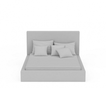 Modern Double Bed-ID:762509115