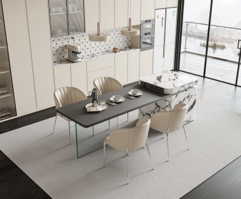 Modern Dining Table And Chairs-ID:115830956