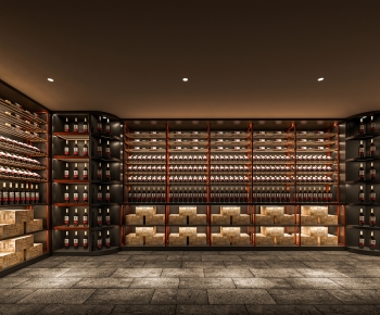 Modern Wine Cellar/Wine Tasting Room-ID:934633027