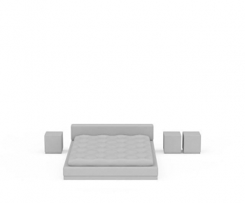 Modern Double Bed-ID:781739005