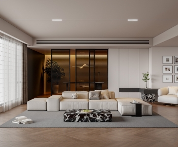 Modern A Living Room-ID:281232129