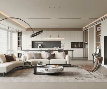 Modern A Living Room-ID:990960671