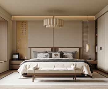 New Chinese Style Bedroom-ID:965362071