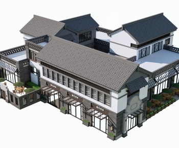 New Chinese Style Appearance Of Commercial Building-ID:191766023