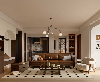 French Style A Living Room-ID:415925033