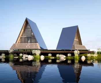 Modern Appearance Of Commercial Building-ID:411081086