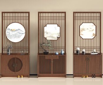 New Chinese Style Shoe Cabinet-ID:119328985