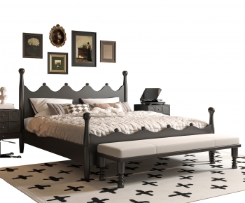 French Style Double Bed-ID:282413961