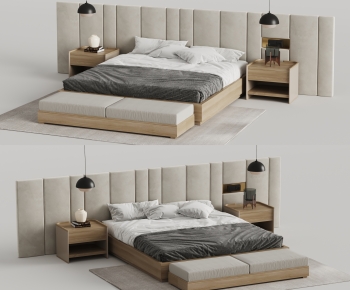 Modern Double Bed-ID:354435922
