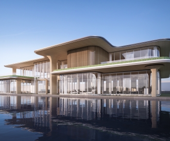 Modern Appearance Of Commercial Building-ID:487154011