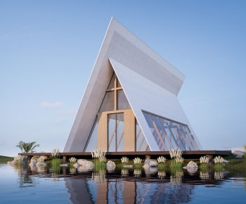 Modern Appearance Of Commercial Building-ID:133112913