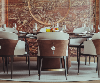 New Chinese Style Dining Table And Chairs-ID:376288954