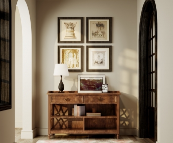Wabi-sabi Style Entrance Cabinet-ID:118839725