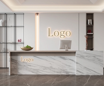 Modern Office Reception Desk-ID:688293935