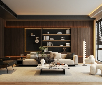 Modern A Living Room-ID:704799897