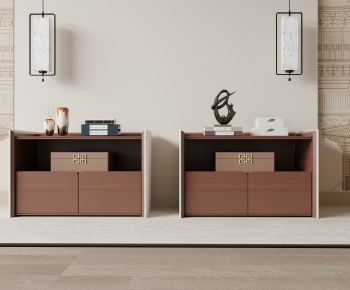 New Chinese Style Bedside Cupboard-ID:784859907